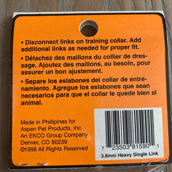 X large pinch training collar plus additional link - Picture 11 of 11